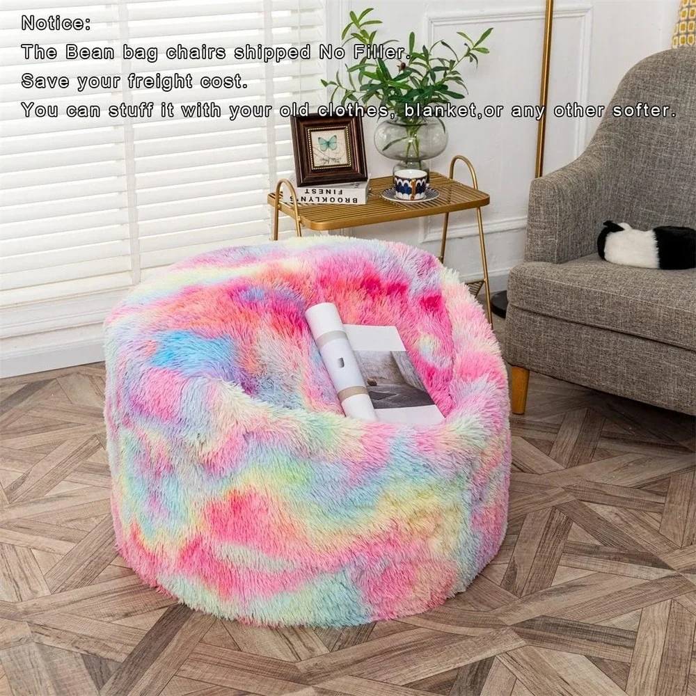 NEW Storage Bean Bag Chairs Cover NO Filler Bean Bag 31x20 Inch Soft Washable
